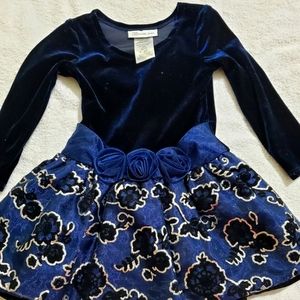 Bonnie Jean Girl's Navy Blue Party Dress